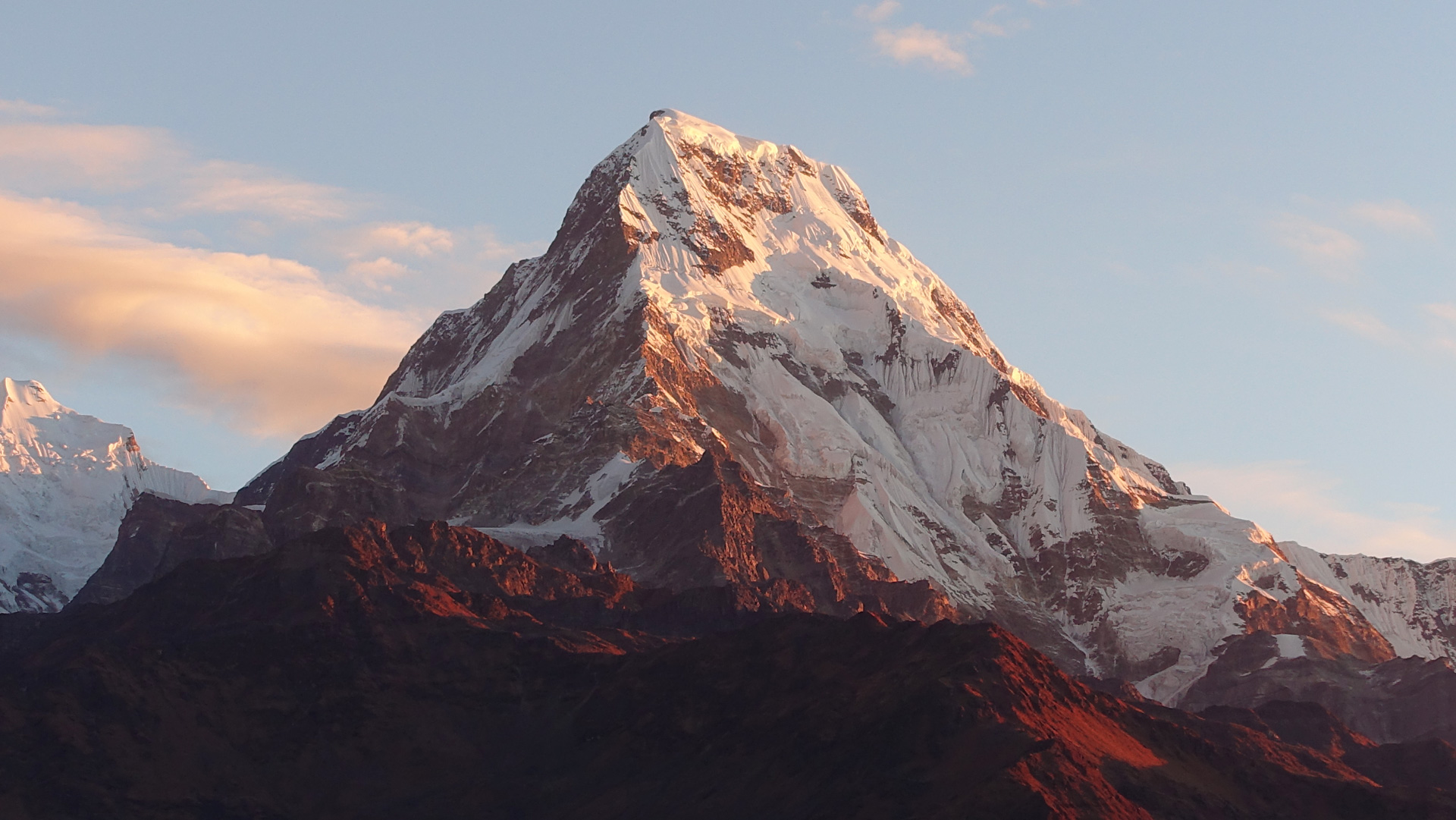 Annapurna South at sunrise