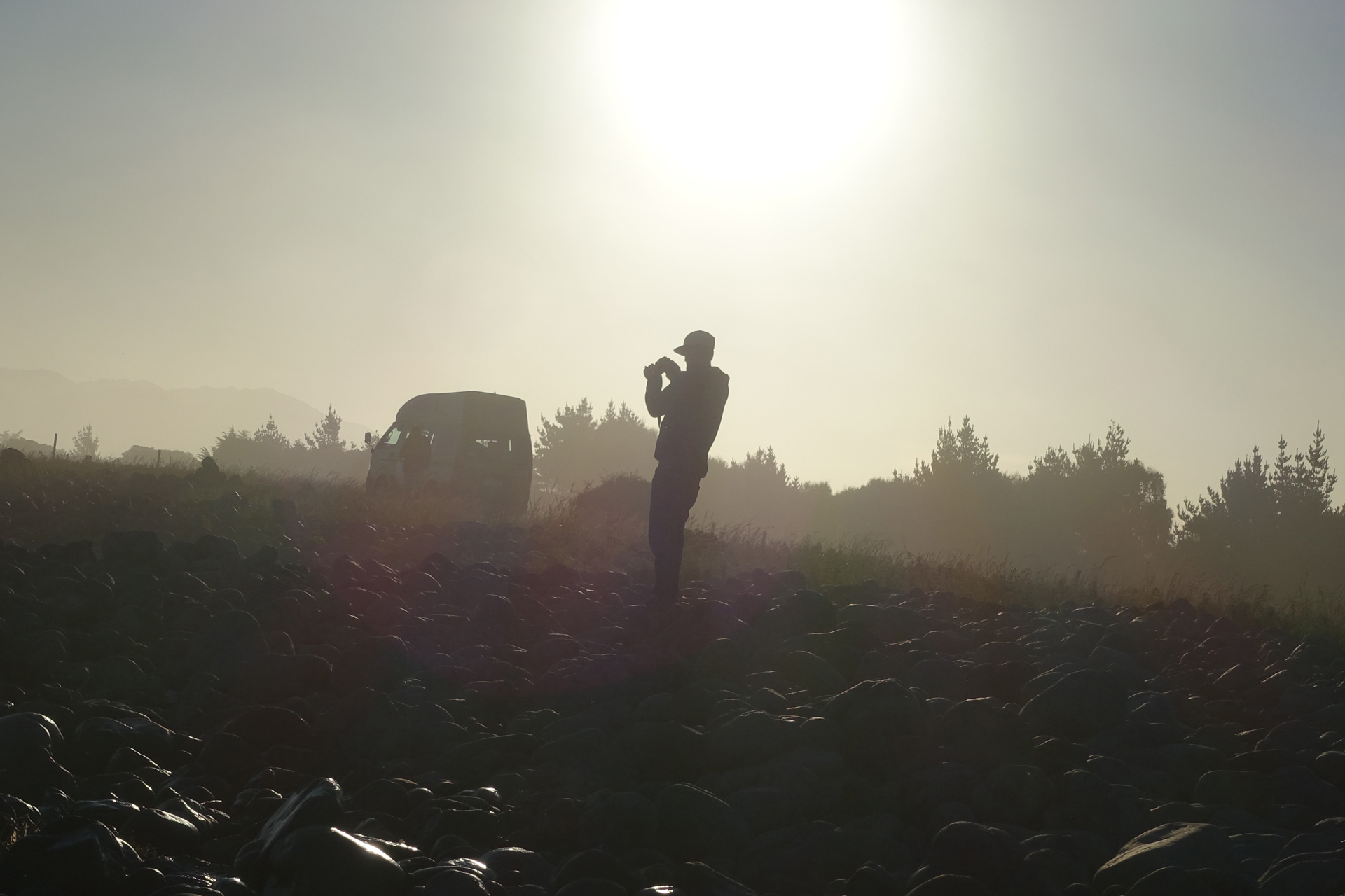 Chris at sunset